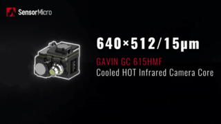 Gekoelde HOT 640×512/12μm infraroodcamerakern met hoge bedrijfstemperatuur tot 150K