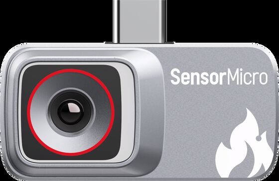 Plug-in Thermal Camera with 256×192 Resolution and 12μm Pixel Size for Smartphones via USB 2.0 Interface