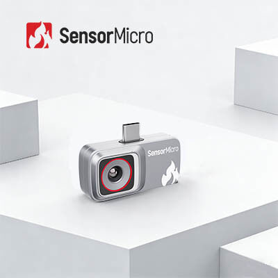 Smartphone-aangekoppelde 256×192/12μm thermische camera voor elektrische hotspots en mobiele toepassingen