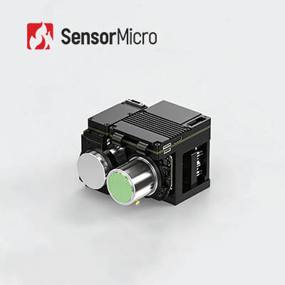 640×512 Resolutie 15μm Pixel Size Optical Gas Imaging Camera met 3,2-3,5μm spectrumbereik voor gaslekken detectie