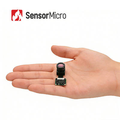256×192 resolutie 12μm ongekoelde infraroodcameramodule voor beveiligingstoezicht met compact ontwerp van 17×17 mm