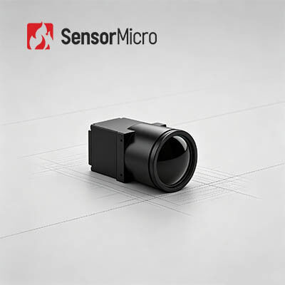 Ongekoelde LWIR-warmtebeeldcamerakern met een resolutie van 1280 x 1024 en een pixelafstand van 12 μm
