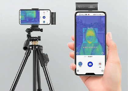 Lichtgewicht 120x90/17µm thermische camera kern voor het meten van de lichaamstemperatuur van mensen